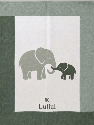 elephant baby knitted blanket